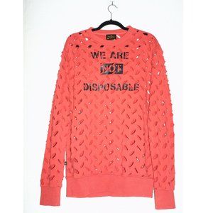 Vivienne Westwood Anglomania Sweatshirt "WE ARE NOT DISPOSABLE"
